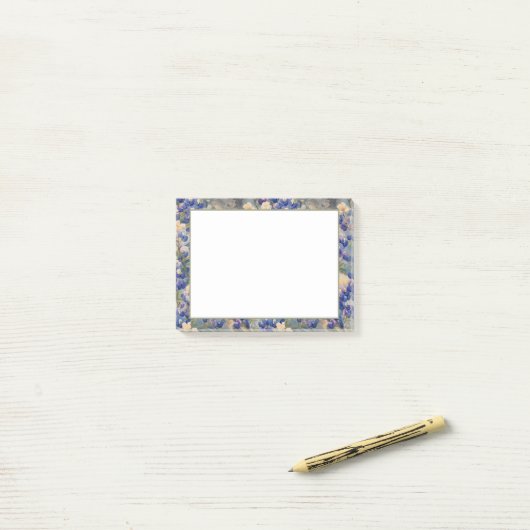 Lupinebloemen in velden post-it® notes (Op bureau)