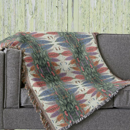 Lupinebloemen Vlinders  bloempatroon Deken