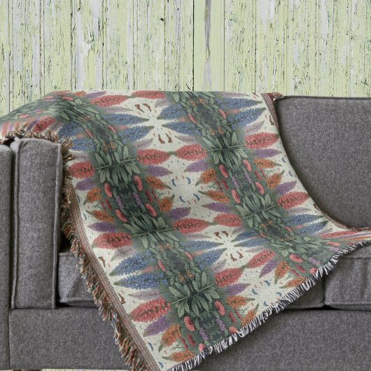 Lupinebloemen Vlinders bloempatroon Deken