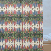 Lupinebloemen Vlinders  bloempatroon Douchegordijn