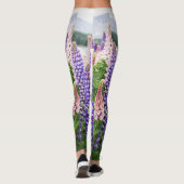 Lupinen in de wilde natuur Leggings (Achterkant)