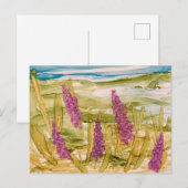 Lupinen in het wild briefkaart (Voorkant / Achterkant)