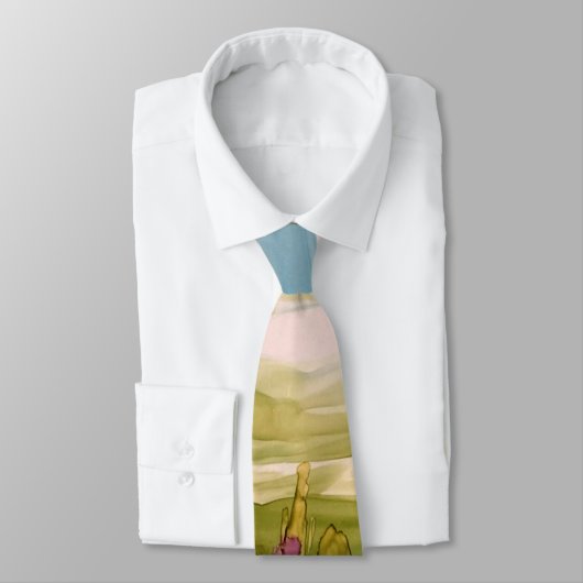 Lupinen in het wild stropdas (Gebonden)