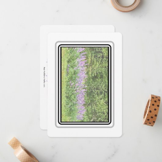 Lupines - Grote baai RD 2023 Notecards Notitiekaartje (Voorkant / Achterkant in situ)