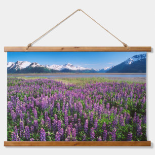 Lupines in Bloom Keniaanse bergen, Alaska Hangend Wandkleed
