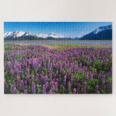 Lupines in Bloom | Keniaanse bergen, Alaska Legpuzzel (Horizontaal)