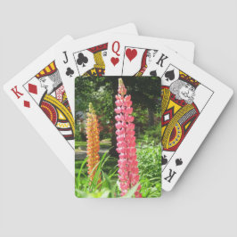 Lupines in een Cottage Garden - Martha's Vineyard Pokerkaarten