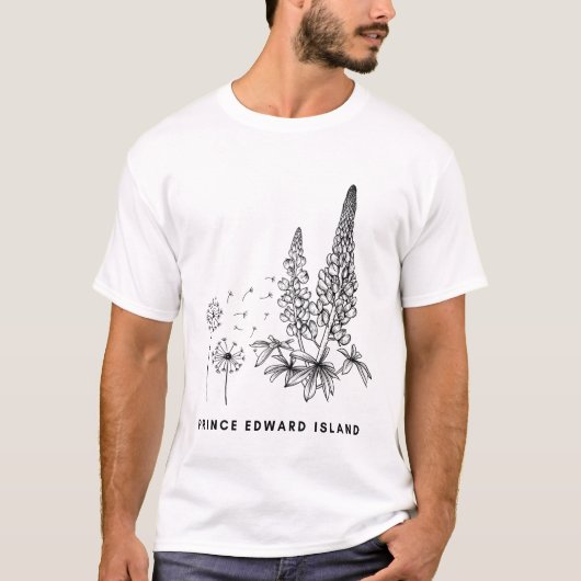 Lupines & Paardebloemen PEI T-shirt (Voorkant)