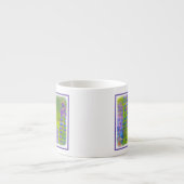 Lupineschildering - Oorspronkelijke blowerende kun Espresso Kop (Voorkant)