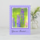 Lupineschildering - Oorspronkelijke blowerende kun Kaart (Staand voorkant)