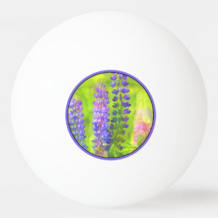 Lupineschildering - Oorspronkelijke blowerende kun Pingpongbal