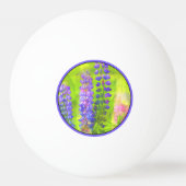 Lupineschildering - Oorspronkelijke blowerende kun Pingpongbal (Achterkant)