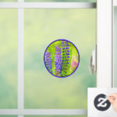 Lupineschildering - Oorspronkelijke blowerende kun Raamsticker (Huis)