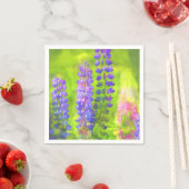 Lupineschildering - Oorspronkelijke blowerende kun Servetten (Insitu)