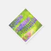 Lupineschildering - Oorspronkelijke blowerende kun Servetten (Hoek)