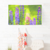 Lupineschildering - Oorspronkelijke blowerende kun Spandoek (Insitu)