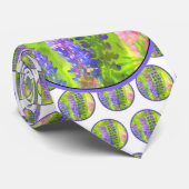 Lupineschildering - Oorspronkelijke blowerende kun Stropdas (Opgerold)