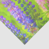 Lupineschildering - Oorspronkelijke blowerende kun Tissuepapier (Detail)