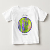 Lupinetak - Oorspronkelijk bladerkunst Baby T-shir (Voorkant)