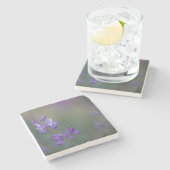 Lupineveld Stenen Onderzetter (Zijkant)