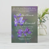 Lupineveld uitnodiging verticaal (Staand voorkant)