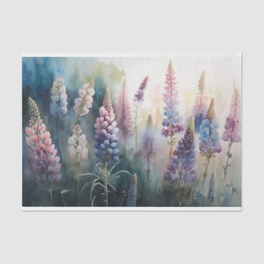 Lupins 1 tissuepapier (Voorkant)