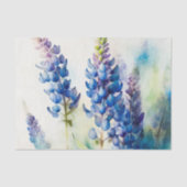 LUPINS blauw bloemendecoupage papier (Voorkant)