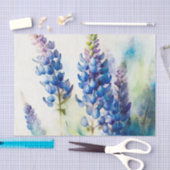 LUPINS blauw bloemendecoupage papier (Craft)