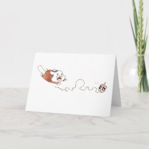 Lupin's Dreidel Wenskaart Feestdagen Kaart