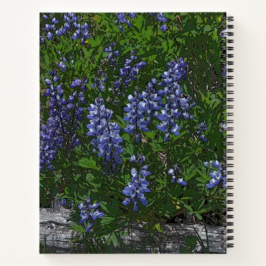 Lupins Gel Mouse Pad Notitieboek (Achterkant)