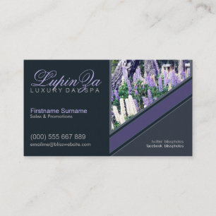 Lupins Paars Garden Health w/Fotosjabloon Visitekaartje