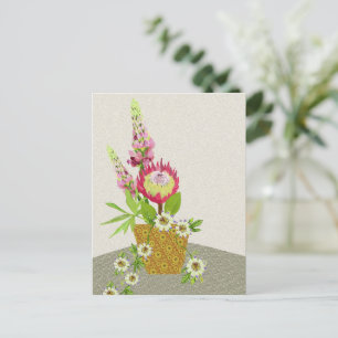 Lupinus, Passiebloem en Protea Briefkaart