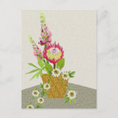 Lupinus, Passiebloem en Protea Briefkaart (Voorkant)