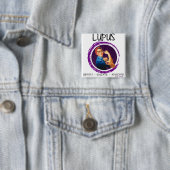 Lupus - Advocate, Educatie, Ondersteuning Vierkante Button 5,1 Cm (In situ)