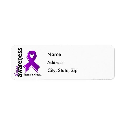 Lupus Awareness 5 Etiket (Voorkant)