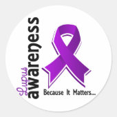 Lupus Awareness 5 Ronde Sticker (Voorkant)