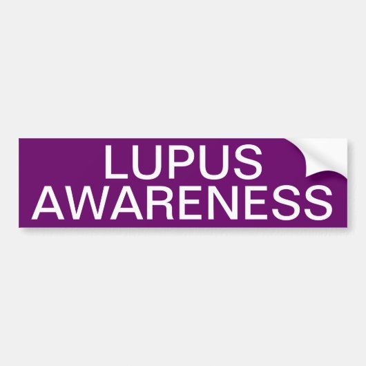 Lupus Awareness Bumpersticker (Voorkant)