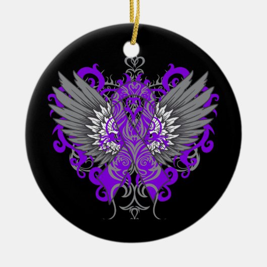 Lupus Awareness Cool Wings Keramisch Ornament (Voorkant)