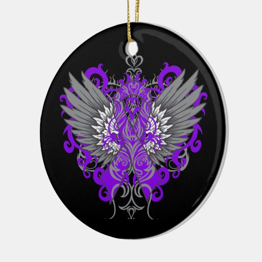 Lupus Awareness Cool Wings Keramisch Ornament (Links)