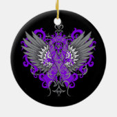 Lupus Awareness Cool Wings Keramisch Ornament (Achterkant)