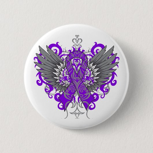 Lupus Awareness Cool Wings Ronde Button 5,7 Cm (Voorkant)
