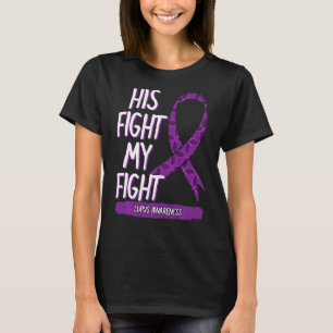 Lupus Awareness Fight Sle Butterfly Paars Ribbon T-shirt