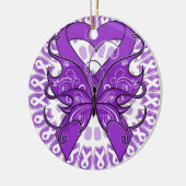 Lupus Awareness Keramisch Ornament (Links)