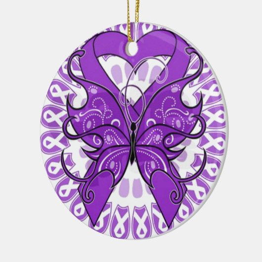 Lupus Awareness Keramisch Ornament (Links)