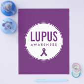 Lupus Awareness Lint Paarse Flyer (Enkel)