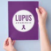 Lupus Awareness Lint Paarse Flyer (Hand)
