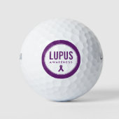 Lupus Awareness Lint Paarse Golfballen (Voorkant)