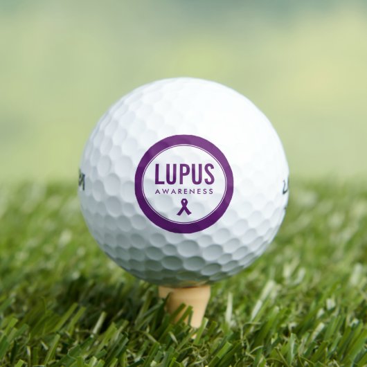 Lupus Awareness Lint Paarse Golfballen (Insitu Shirt)