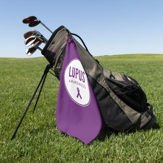 Lupus Awareness Lint Paarse Golfhanddoek (Groen)
