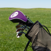 Lupus Awareness Lint Paarse Golfheadcover (Insitu)